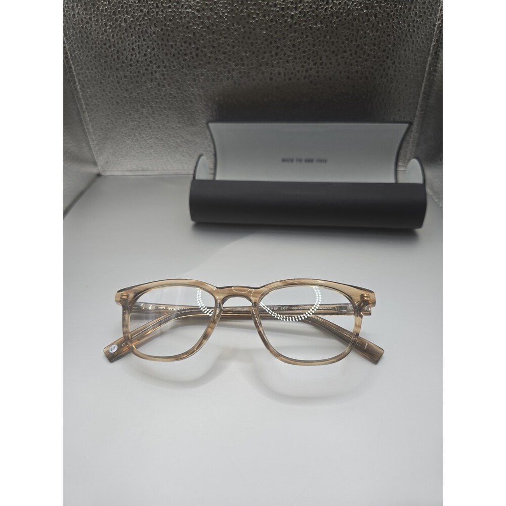 Warby Parker Turner 207 Clear Brown Eyeglasses Sunglasses 46-19-135 Eyewear